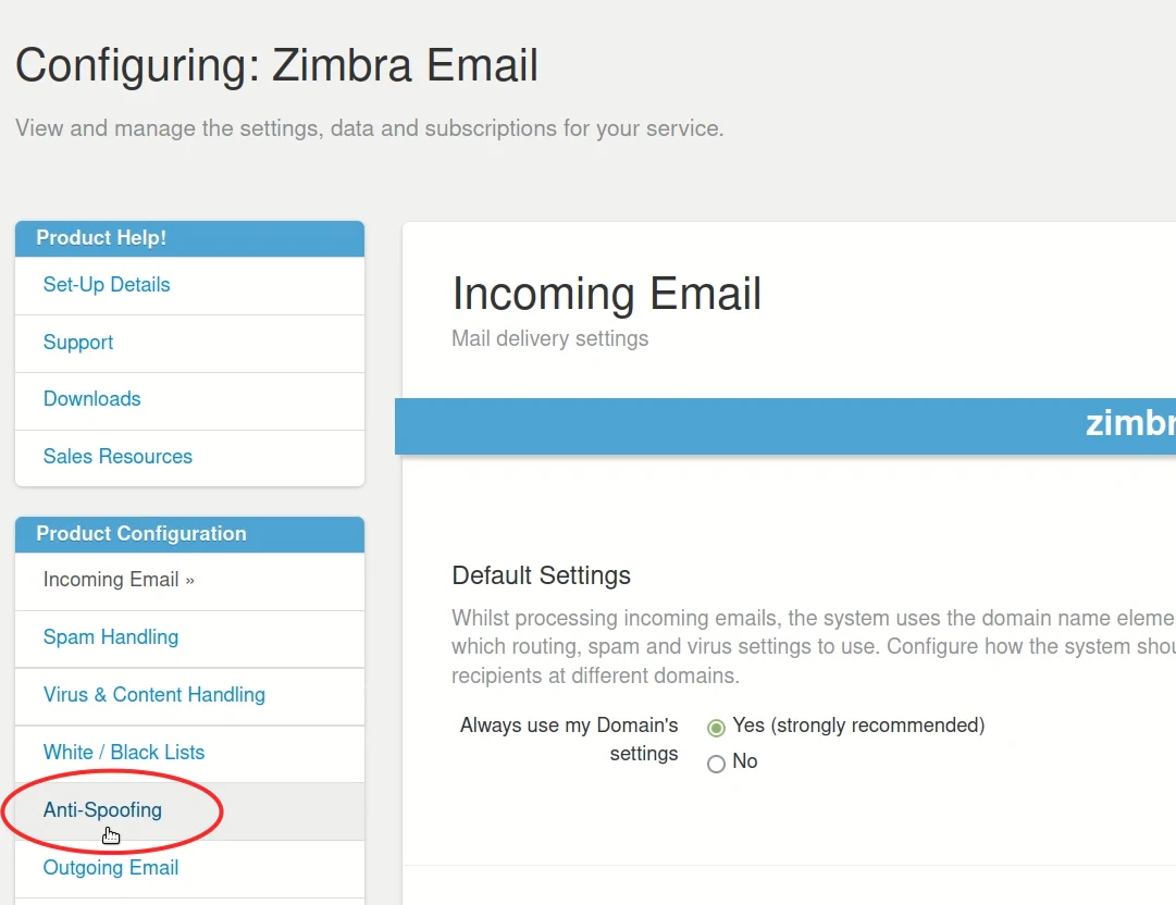 How to enable Internal Impersonation Protection