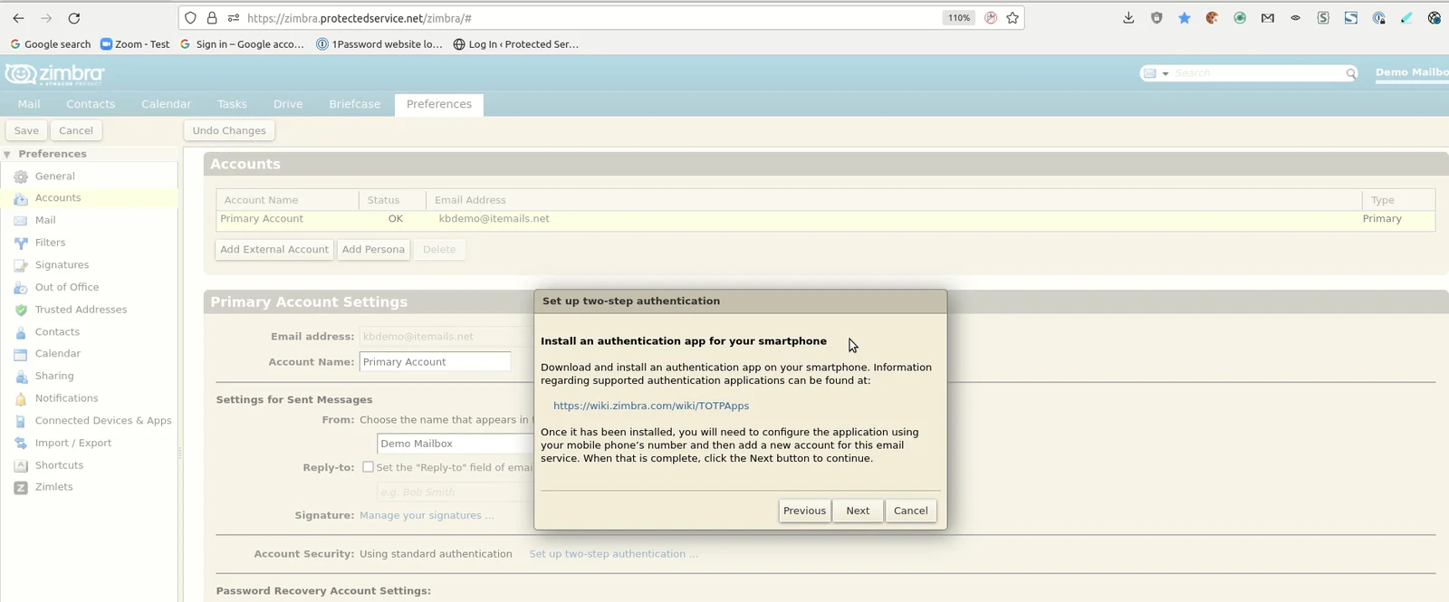 Setting up Two-Step Authentication (2FA/MFA)