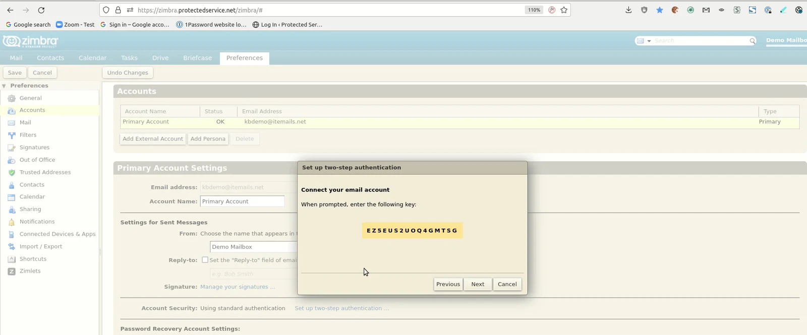 Setting up Two-Step Authentication (2FA/MFA)