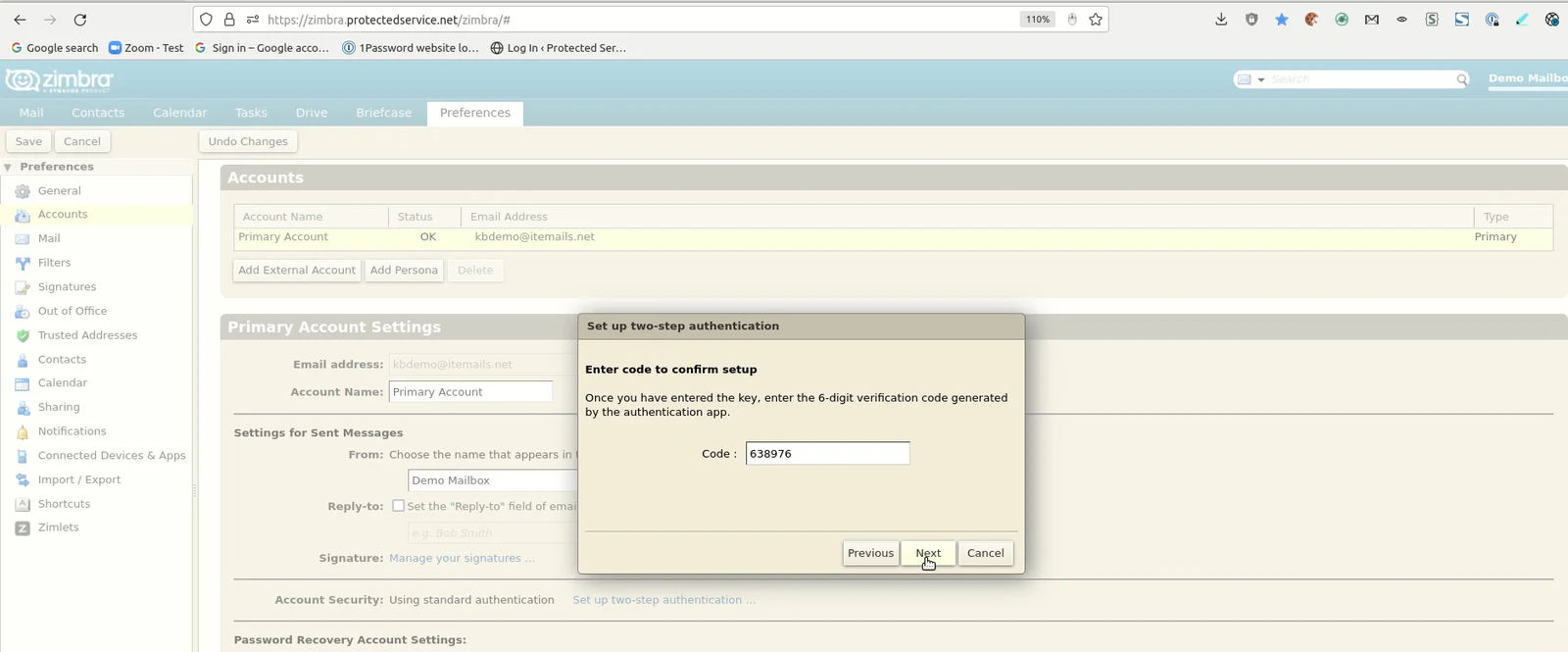 Setting up Two-Step Authentication (2FA/MFA)